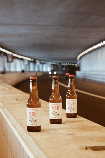 Trois bières blondes Monte Carlo Beer